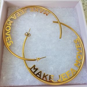 HIJA DE TU MADRE - "MAKE JEFA MOVES" HOOP earrings